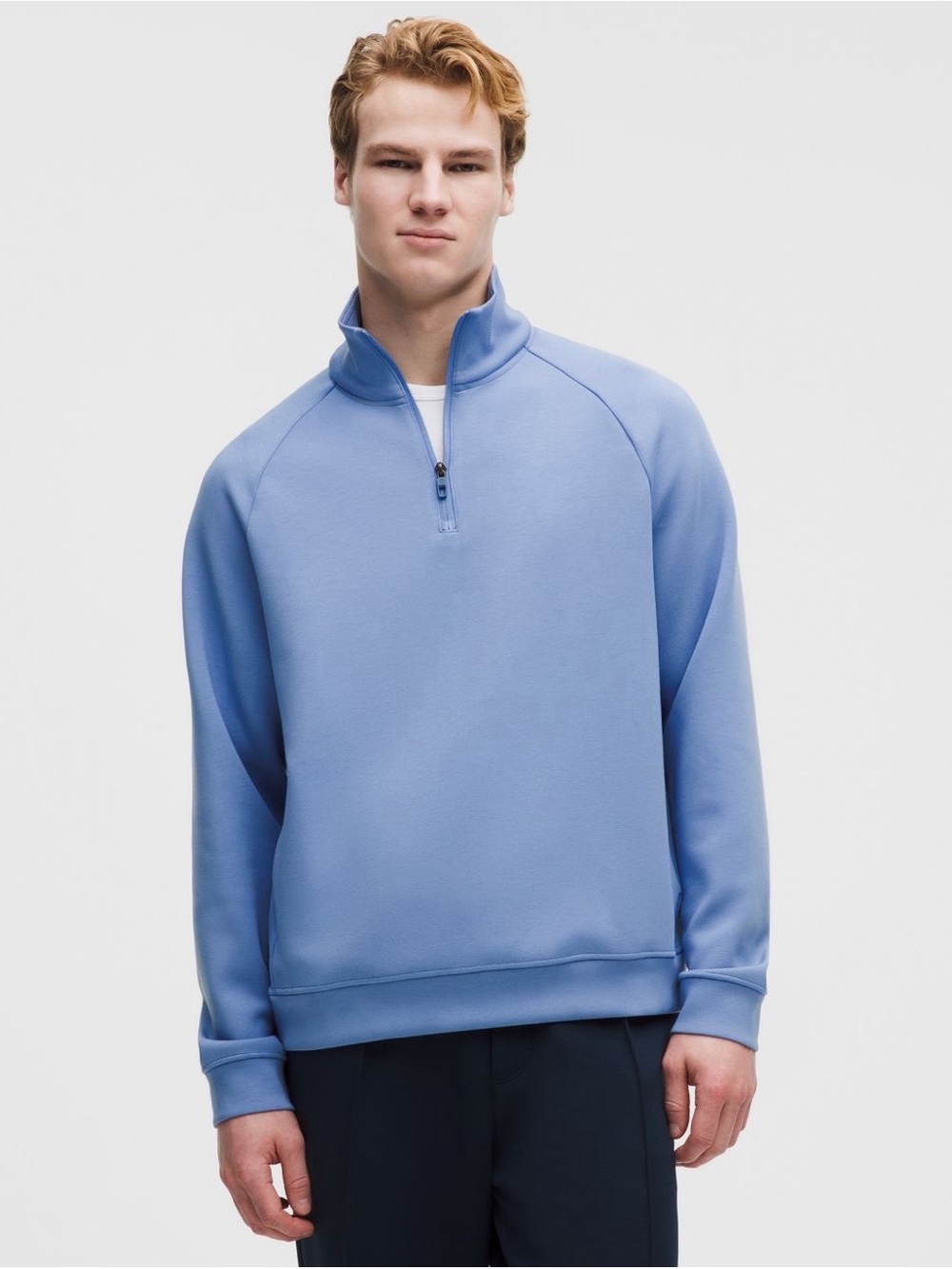 NWT Size L Lululemon Smooth Spacer Quarter Zip, PREB,$138